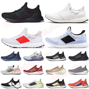 Adidas Ultraboost 19 Ultra Boost 2.0 야외 테니스 신발 팬더 트리플 화이트 블랙 남성 여성 플랫폼 스포츠 트레이너 스니커즈