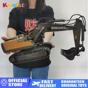 ElectricRc Araba 1 20 RC Excavator Damper Araba 2.4G Uzaktan Kumanda Mühendislik Araç Trail Kamyon Buldozer Oyuncaklar Erkek Çocuklar Noel Hediyeleri 230705