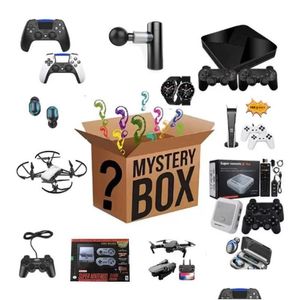 Headsets Lucky Bag Mystery Boxes There Is A Chance To Open Mobile Phone Cameras Drones Game Console Smart Watch Earphone More Gift D Dhbga