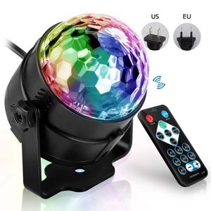 LED Stage Light 3W RGB Crystal Magic Effect Ball Led Par Strobe Light Projector för inomhus KTV Christmas Holiday Party