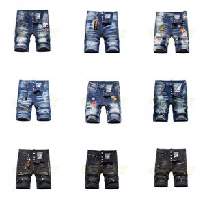 Luxus Herren Casual Jeans Shorts Männer Design Ripped Distressed Denim Biker Shorts Männlichen Hip Hop Rock Kurze Pants274W
