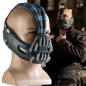 Maski imprezowe Bane maska lateksowa Cosplay mroczny rycerz rozmiar dla dorosłych dolna połowa twarzy Halloween 230705