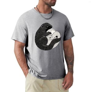 Herrpikétröja Squirrel Kram T-shirt Estetiska kläder Toppar Svarta T-shirts Designerskjorta Herr