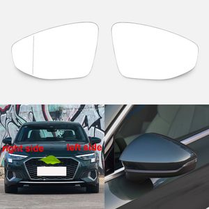 För Audi A3 2021 2022 Bilersättningsdelar Sidospeglar reflekterande lins backspegelglas glas med uppvärmning 1 st