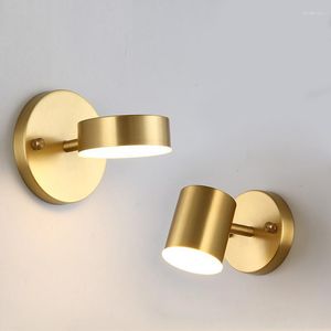 Wall Lamp Nordic LED Lamps Black Gold Adjustable Reading Lights For Bedside Bedroom Mirror Light Corridor Sconce Home Lighting