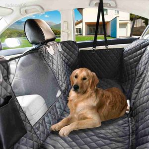 Pet Seat Cover Vattentät Hängmatta Filt Mats Fodral Bak Bak 2 I 1 För Trunk Dog Car Protector HKD230706