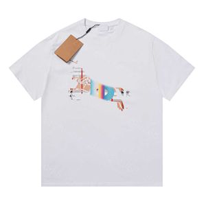 23ss カジュアル tシャツ デザイナー tシャツ 夏紳士服ラウンドネック純粋な綿カラフルな軍馬プリント半袖 Tシャツ男性と女性のための紳士服 a1