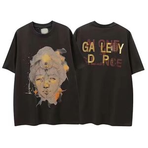 Galeriler T Shirt Depts Erkek Kadın Tasarımcılar Tshirts High Street Vintage Yıkama ve Sıkıntı Pamuklu Üstler Günlük Gömlek Lüks Giysileri Grafik Tees Us S-XL