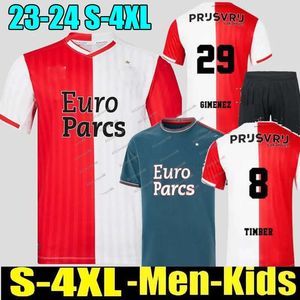 22 New 23 24 Feyenoords Kokcu Gimenez Danilo Soccer Jerseys Home Away Third Trauner 2023 2024 Men Kids Football Shirt 20 20