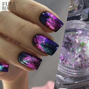 Nail Glitter 01g Ice Crystal Opal Sequins Manicure Glitter Flakes Nail Paillettte 3D Thin Charms Decoration Aurora Powder Dust CHXR0107 230705