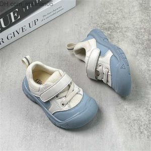 İlk Walkers 2022 Yeni Sonbahar Bebek Ayakkabı Net Nefes Alabilir Okul Öncesi Spor Ayakkabıları Danteller Kapaklar Açık Tenis Moda Bebek Ayakkabıları AB 15-25 Z230707