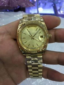 With original box mens automatic watches master 36mm Day-date 228238 228239 228235 all gold president bracelet fluted bezel luxury man watch