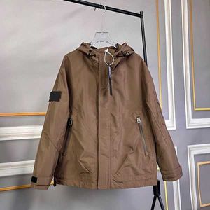 Kvinnors ytterkläderdesigner Badges Zipper Shirt Jacket Loose Style Spring Autumn Mens Top Oxford Bortable Portable High Street Stones Island Clothing 4 WFY8