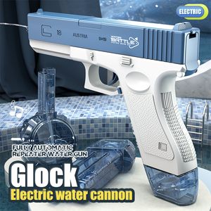 Gun Toys Pistola ad acqua elettrica automatica Giocattolo Estate all'aperto Piscina Giocattoli da spiaggia Pistola ad acqua ad alta pressione Clip grande 230705