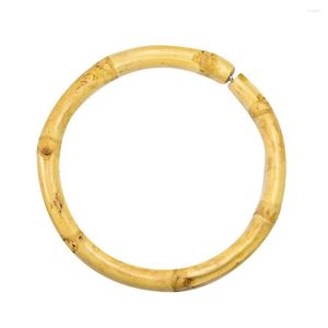 Bangle Retro Bamboo Большой круг простой деревянный браслет