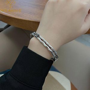 Bransoletka DAYIN etniczna tajska srebrna tkana dla kobiet mężczyzn dziewczyna moda w stylu Vintage biżuteria Party prezent dla par Pulseras Mujer