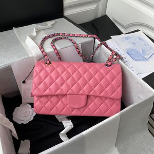 Klassische Designer -Handtasche Mode -Tasche Taschen 25 Farben echte Lederklappenbeutel Luxus Lady Hochzeitsfeiern Kleid mit Medium Geldbörse mit Schachtel A01112