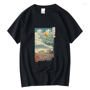 Camisetas masculinas XIN YI de alta qualidade Algodão Anime Estampado Casual Engraçado Solto Camiseta Masculina Verão O-neck Cool Tops