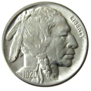 US 1920 P/D/S Buffalo Nickel Cinque centesimi (su terreno rialzato) Copia monete