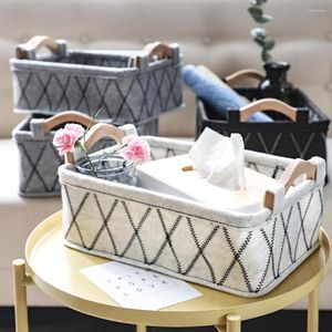 Storage Baskets DIY Desktop Basket Sundrie Underwear Toy Box Cosmetic Book Organizer Stationery Container Laundry