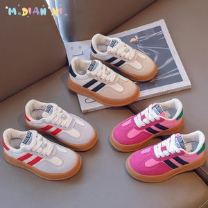 Sneakers barn mocka skor barn sport sneakers pojke flicka cricket skor vår höst flickor pojkar solida barn tränare casual skor 230705