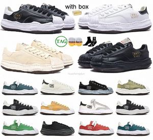 Mihara Yasuhiro Maison Original Sole Low Cut Canvas Shoes Toe Cap mmy Green Black White Yellow Miharayasuhiro Mens Sports Sneakers Womens Trainers Handing Sole Shoes