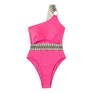 Roupa de banho feminina sexy push up uma peça maiô 2023 cintura alta ponto preto biquíni maiôs praia wear brasileiro monokini natação