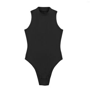 Costumi da bagno da donna Donna Casual Moda sexy Tinta unita Bottoni a costine Gilet Dimagrante Tuta Costume da bagno 2023 Donna Bikini Beach