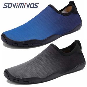 Vandringsskor Snabbtorkande Strandvattenskor Unisex Simning Aqua Tofflor Seaside Barfota Surfa Upstream Sneakers Kvinnor Män Lätta sandaler HKD230706