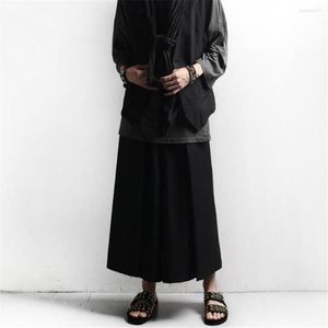 Men's Pants Male Summer Hanging Crotch Personality Wide Leg Trousers Straight Mens Spring Hiphop Culottes