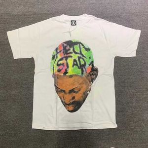 Modna odzież projektanta Koszulki Koszulki Hellstar Studios Rodman Zielona koszulka Główna moda Moda męska i damska Koszulka z krótkim rękawem Tee Rock Hip hop 2050
