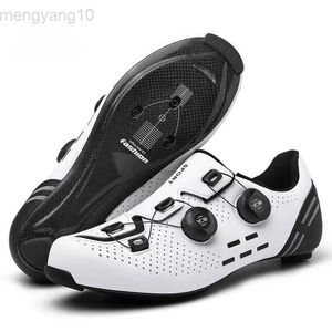 Calçado Ciclismo Nova Profissão Sapatos de Bicicleta de Velocidade Masculino Carbon Road Flat Pedals Corrida Calçado de Ciclismo Feminino Sapatos de Ciclismo Tênis de Bicicleta de Estrada HKD230706