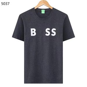 Man Tops Designer Shirts Men Mens T-shirts Boss High Quality Fashion Mens T-shirt Luxury Polo Round Neck Breathable Top Boss Business Shirt Casual TeeB87P