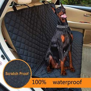 Back Cover Car Pet Dog Carrier Cars Rear Waterproof Seat Cushion Protector Mat Nonslip Folding HKD230706