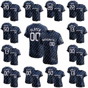 Maglia All-Star Game 2023 Will Smith Elias Diaz Ozzie Albies Austin Riley Dansby Swanson Pete Alonso Lourdes Gurriel Jr Nick Castellanos Juan Soto Jorge Soler