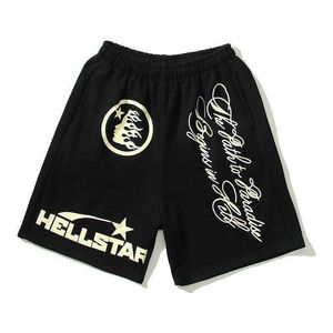 Designer Short Fashion Casual Clothing Hellstar Studios X4 Shorts Ins Same Style High Street Trendy Men's and Women's Shorts Rock Hip hop