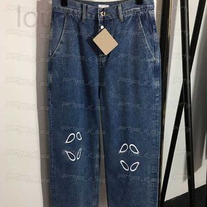 Pantaloni taglie forti da donna firmati Jeans stampati da donna blu jeans moda casual a vita alta MO52