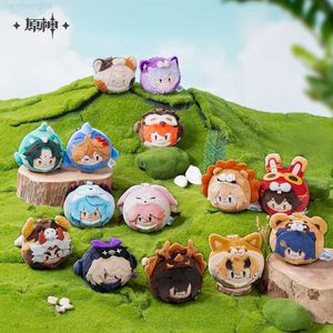 Animali di peluche ripieni Tiwat Zoo Collezione a tema di giocattoli per bambole in peluche Genshin Impact Tartaglia Diluc Xiao Ganyu Diona Ambra Ciondoli ripieni di cartoni animati L230707