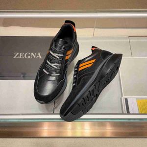 Cabinet Special 2023 Spring Summer Fashion Mens Leather Breathable Sports Casual Shoes Premium Cool Color Block