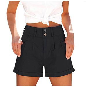 Pantaloni da donna Pantaloncini di jeans elastici Donna Coreana Moda a vita alta Slim marrone Mini Summer Vintage Babes Pantaloni sexy Abiti femminili