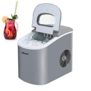 Ana Sayfa Otomatik Ice Cube Maker Taşınabilir Elektrikli Kurşun Yuvarlak Buz Makinesi 15kg / 24H Kahve Bar Teamilk Mağazası