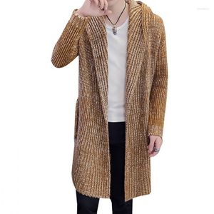 Мужские траншеи Coats Cardigan Mens Sweaters осень -повседневная куртка Man Long Weater Breaker Dellovers вязаная одежда