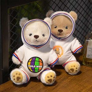 Stuffed Plush Animals Space Teddy Bear Astronaut Plush Toys Backpack Stuffed Baby Doll Creative Home Decor Planetarium Memorial Birthday Gifts L230707