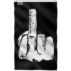 Banner Flags Anley 3x5 Foot Middle Finger Flag - Middle Finger Flags Polyester 230707