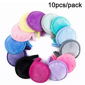 Makeup Tools Removal Cleaning Cloth Washable and Reusable Remover Pads for Face Eyes Lips Microfiber Cleansing Rounds