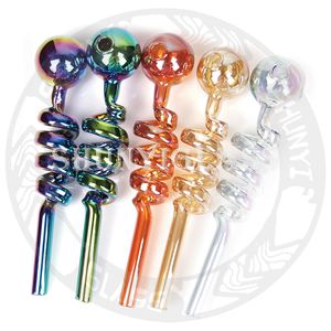 Coloré Pyrex Verre Brûleur À Huile Électrolytique narguilé haute qualité fumer Accessoires Pour Bongs Pipe À Eau Fabricant Grossiste