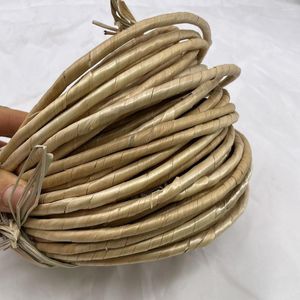 Decorative Flowers 1PC 5M/10M Cored Straw Weaving Materials Diy Handmade Rattan Material For Furniture Fittings Home Decor