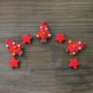 Number Baby Wool Felt Fo Cute Christmas Tree Stars Set Photography Props Decoratio
