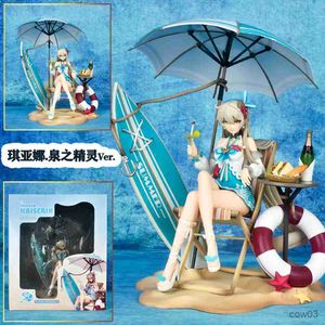 Action Toy Figures Box 25CM game Anime Honkai Impact Kiana Kaslana Beach Beauty Action figure Model toys Ornaments collection fans gifts R230707