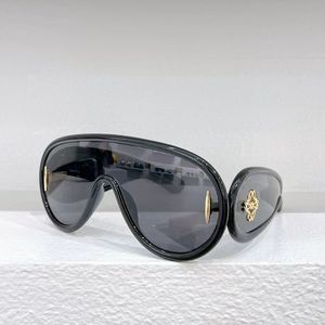 Designer Cool Sunglasses Logo L W40108I Glasses for Men and Women New Wing Shaped One Piece Lens Anti glare UV400 Sunglasses